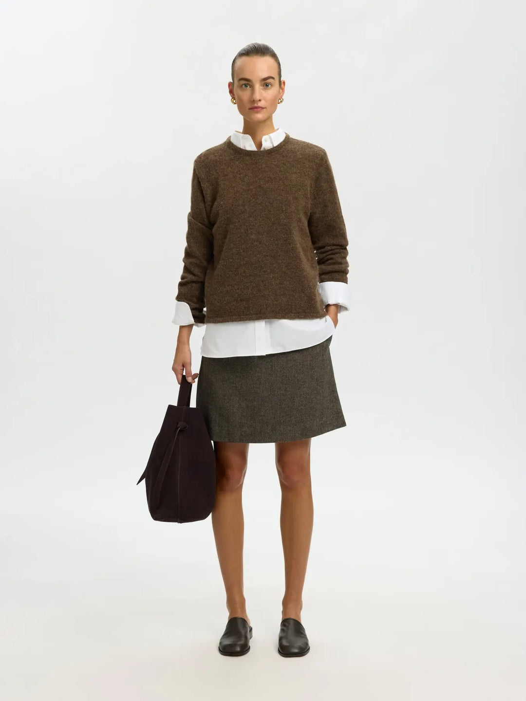 lulu new knit o-neck dachshund