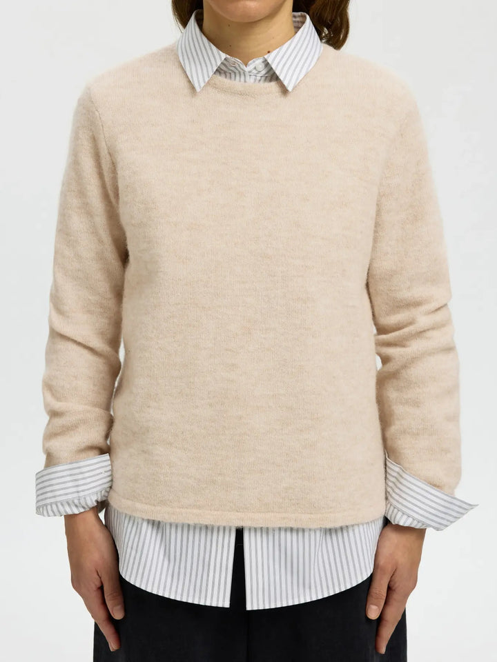 lulu new knit o-neck birch