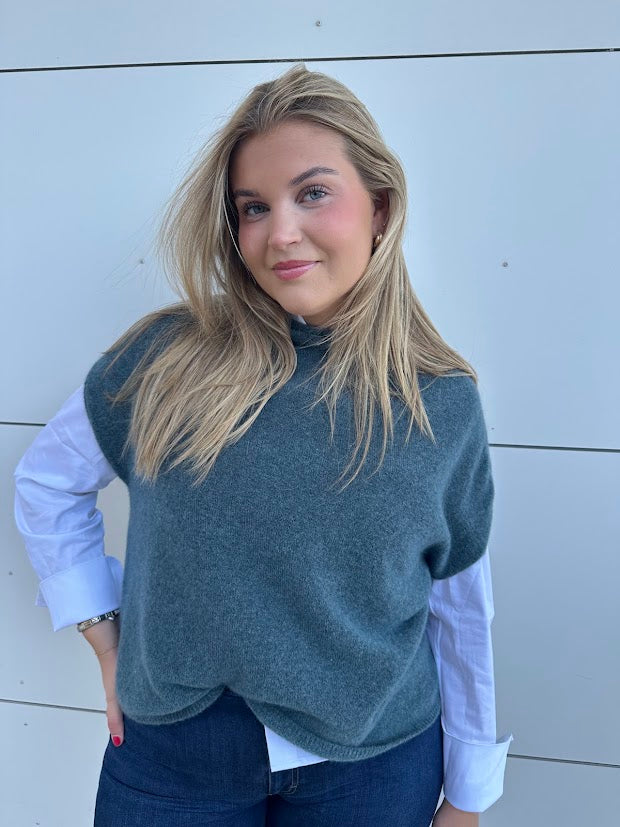 Ottilie topp støvblå