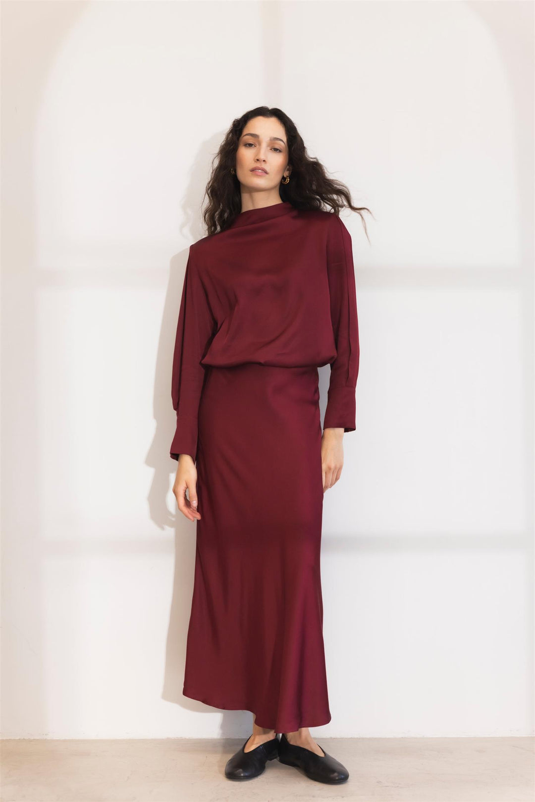 lune skirt dark red