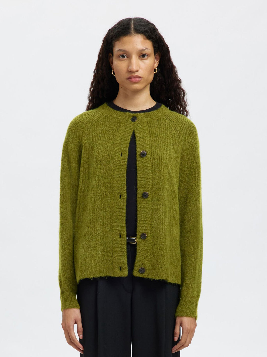 SLFLULU LS KNIT SHORT CARDIGAN NOOS