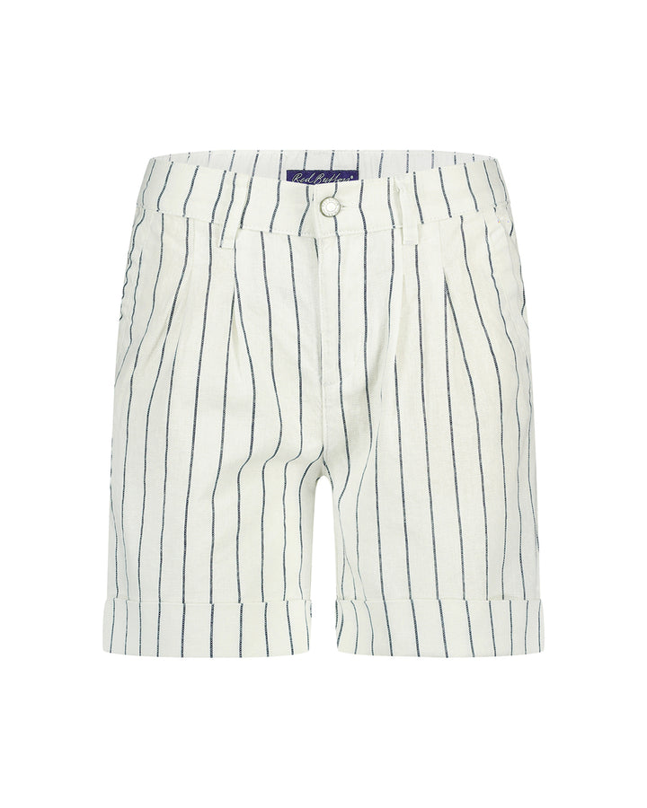 Cleo Short Cotton Linen Stripe