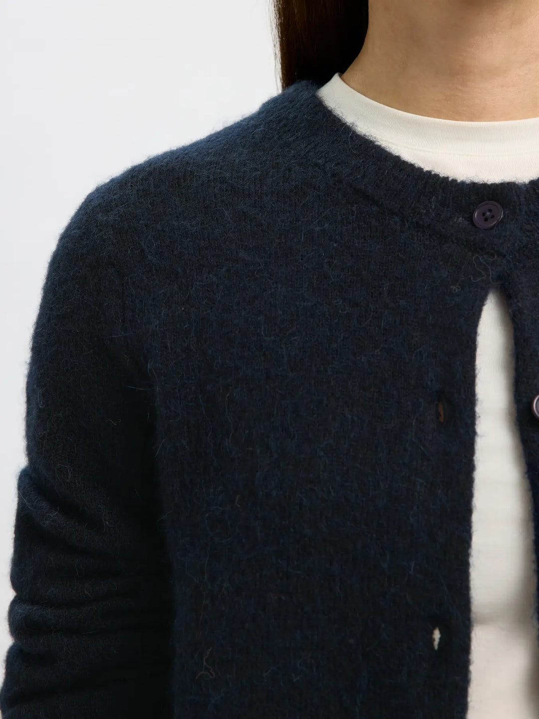 lulu new knit cardigan dark sapphire