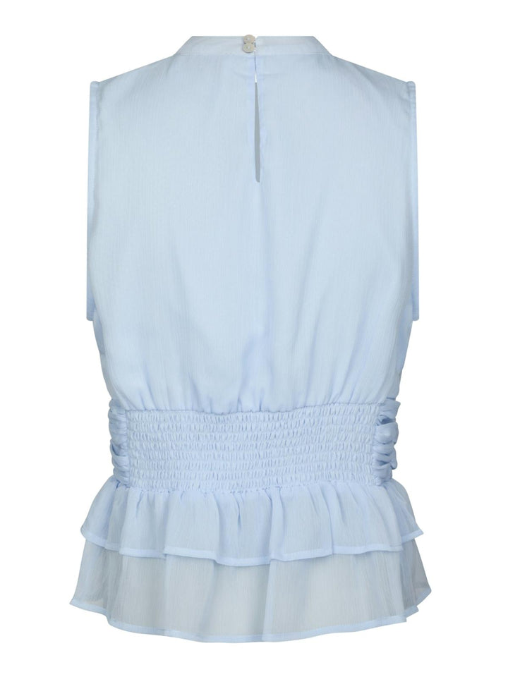 Ansol Solid Chiffon Top