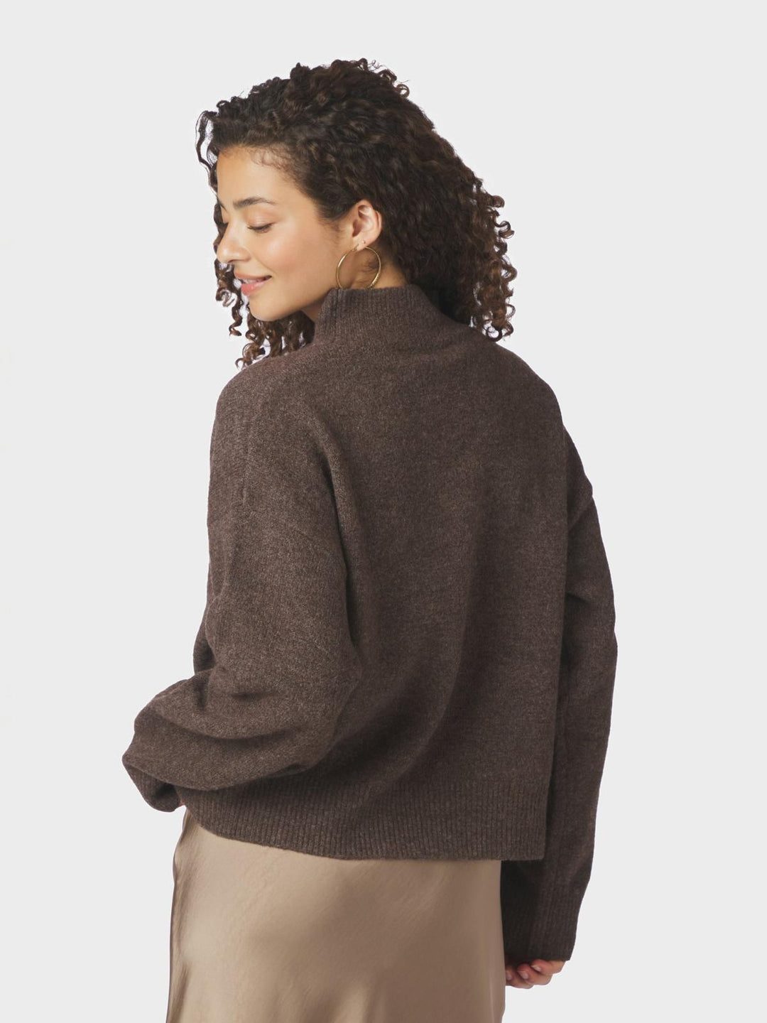Paulina knit blouse brown