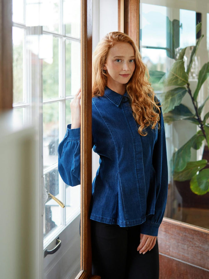 Melody denim shirt dark blue