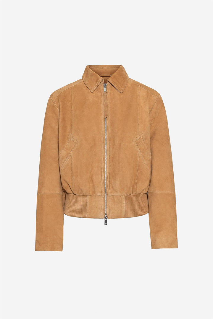 Lex Leather Bomber Jacket