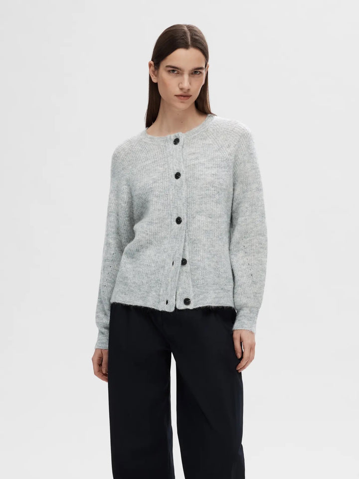 SLFLULU LS KNIT SHORT CARDIGAN