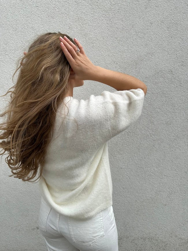 Short Sleeve Sweater ecru