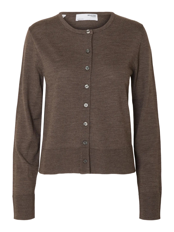 SLFTHEA LS KNIT MERINO CARDIGAN NOOS