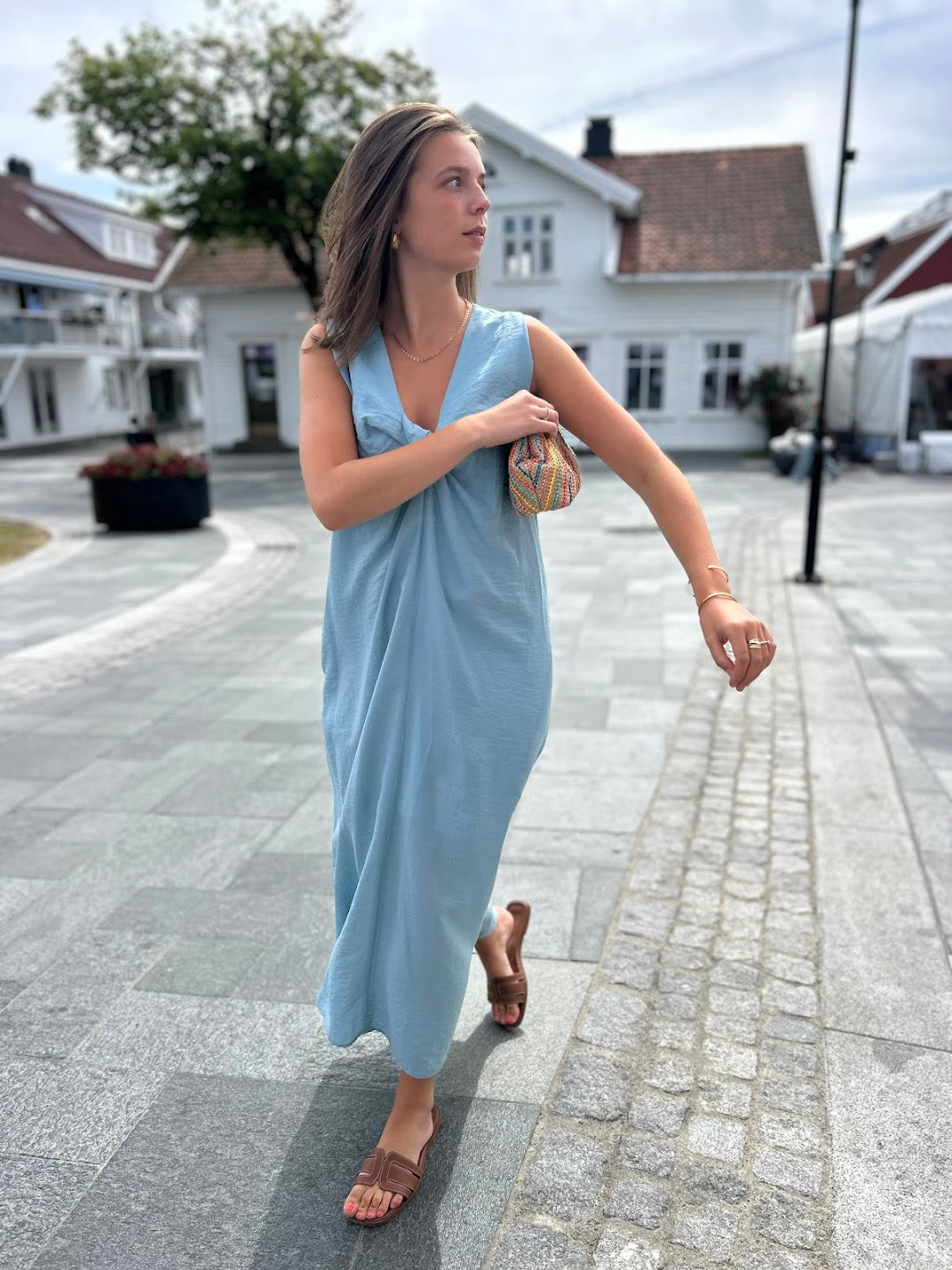Abito V-tie dress