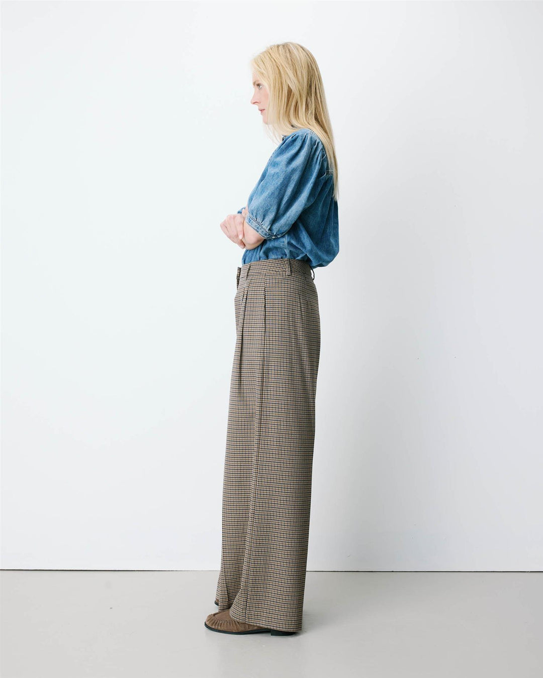 Ayen Houndstooth tailored pants