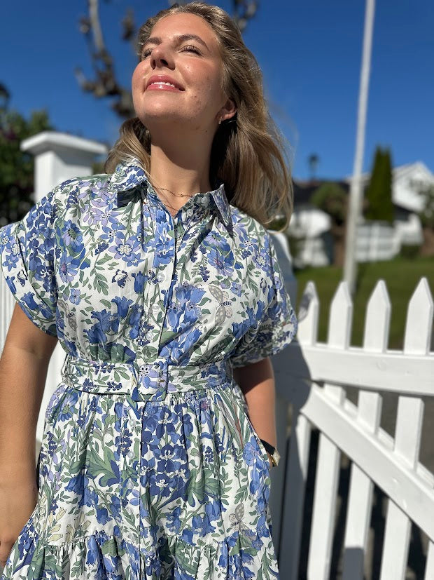 Poplin shirt dress