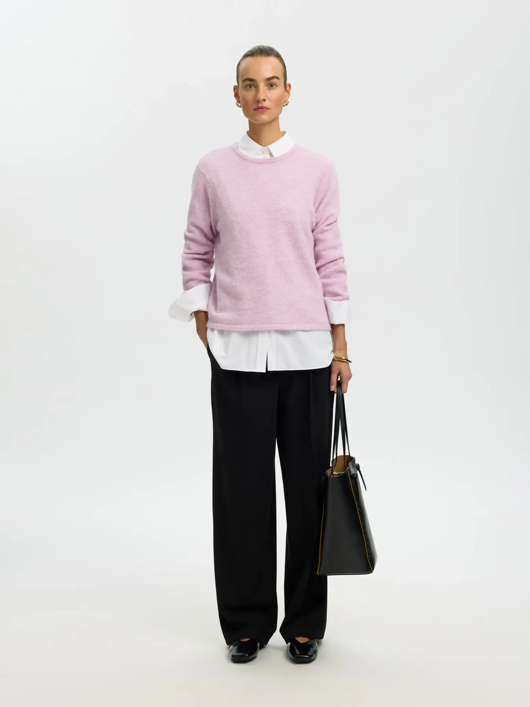 lulu new knit o-neck winsome orchid