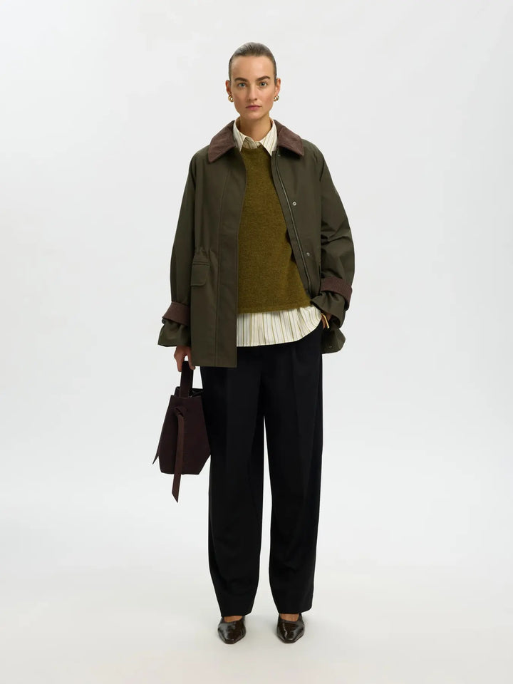 lulu new knit o-neck green
