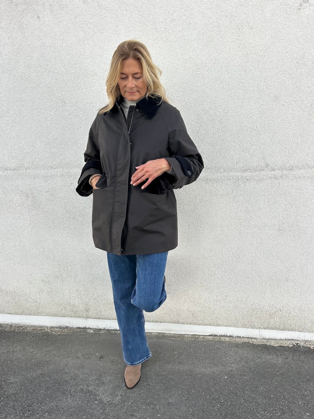 wilma waxed jacket delicioso