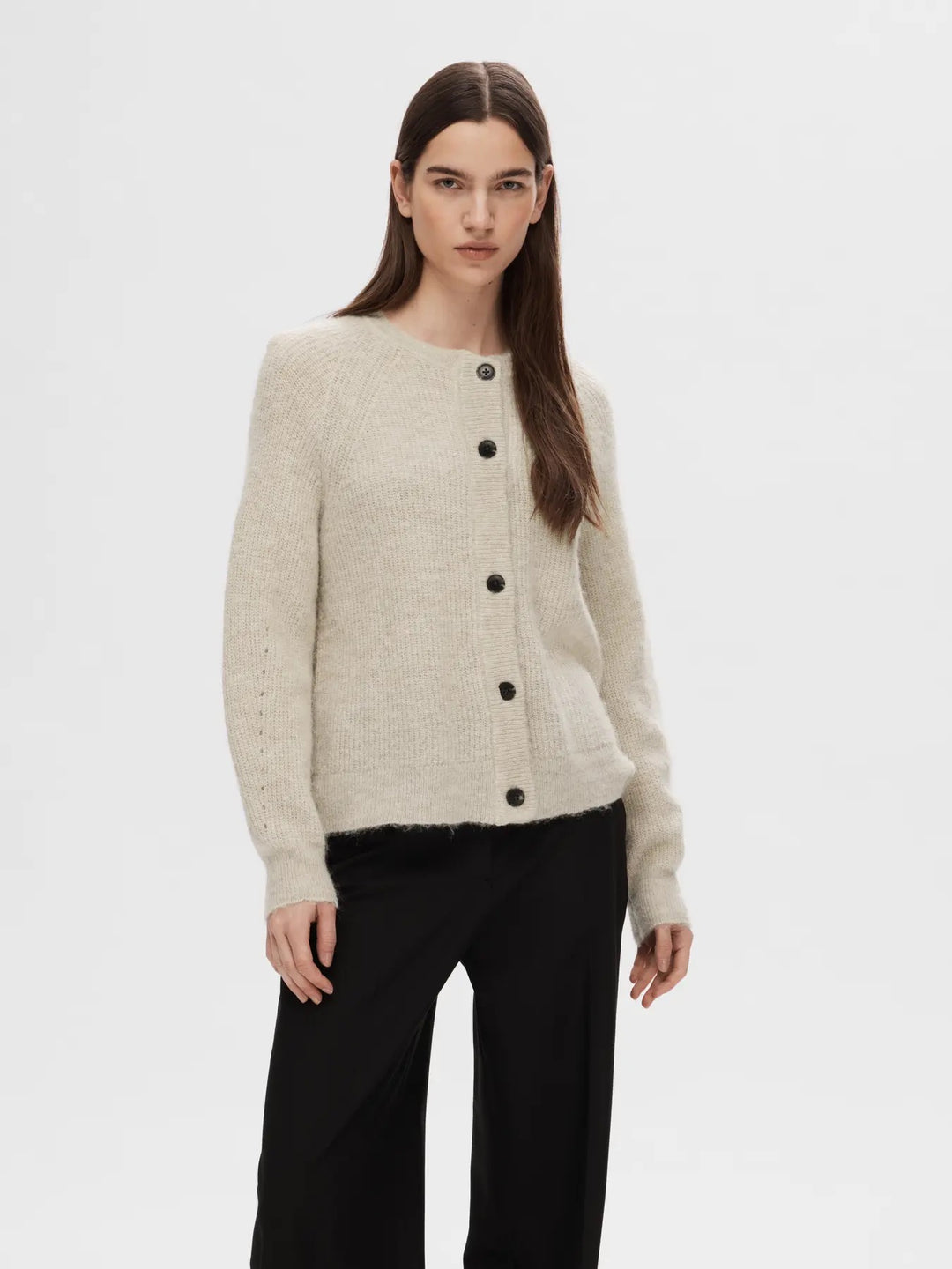SLFLULU LS KNIT SHORT CARDIGAN