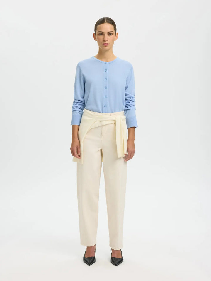 SLFTHEA LS KNIT MERINO CARDIGAN NOOS