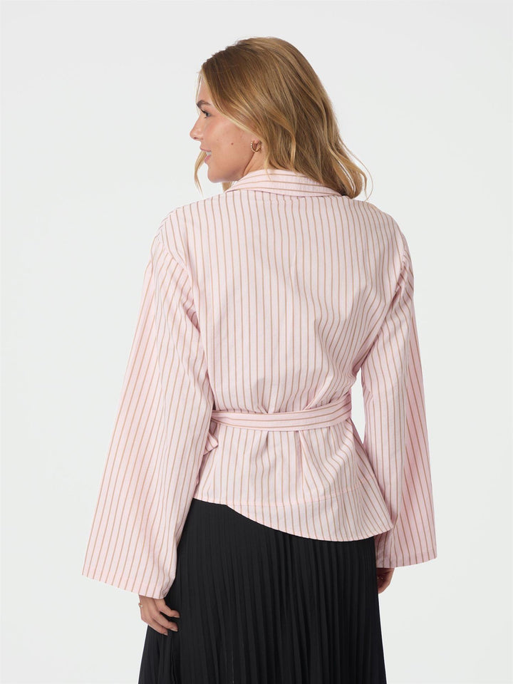 Tifuna Stripe Wrap Shirt