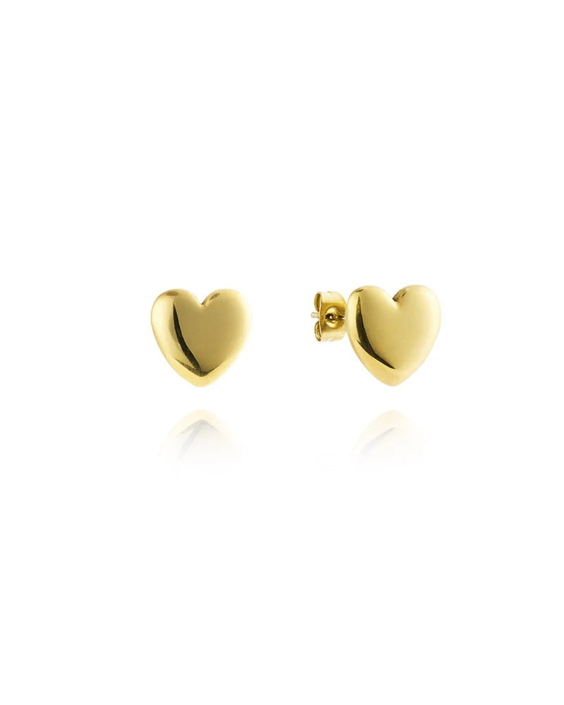 Love Gold Medium Studs