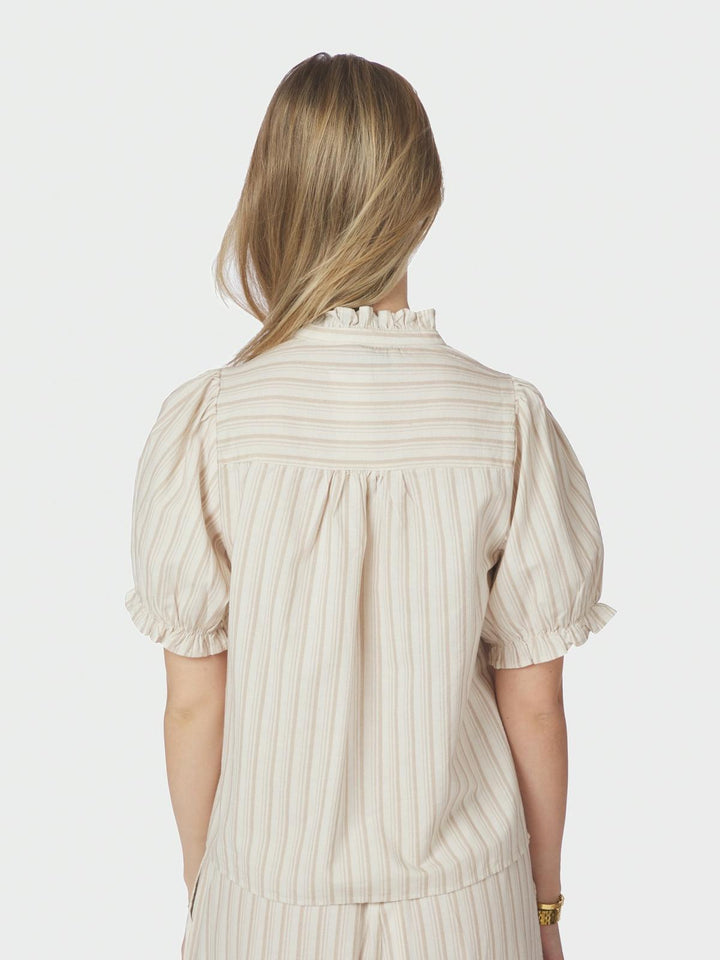 Odesa Linen Stripe blouse