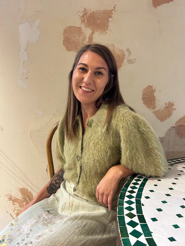 Hairy Knit Puffed Jacket