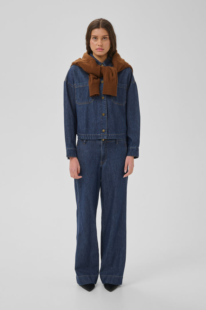 Solia short denimskjorte