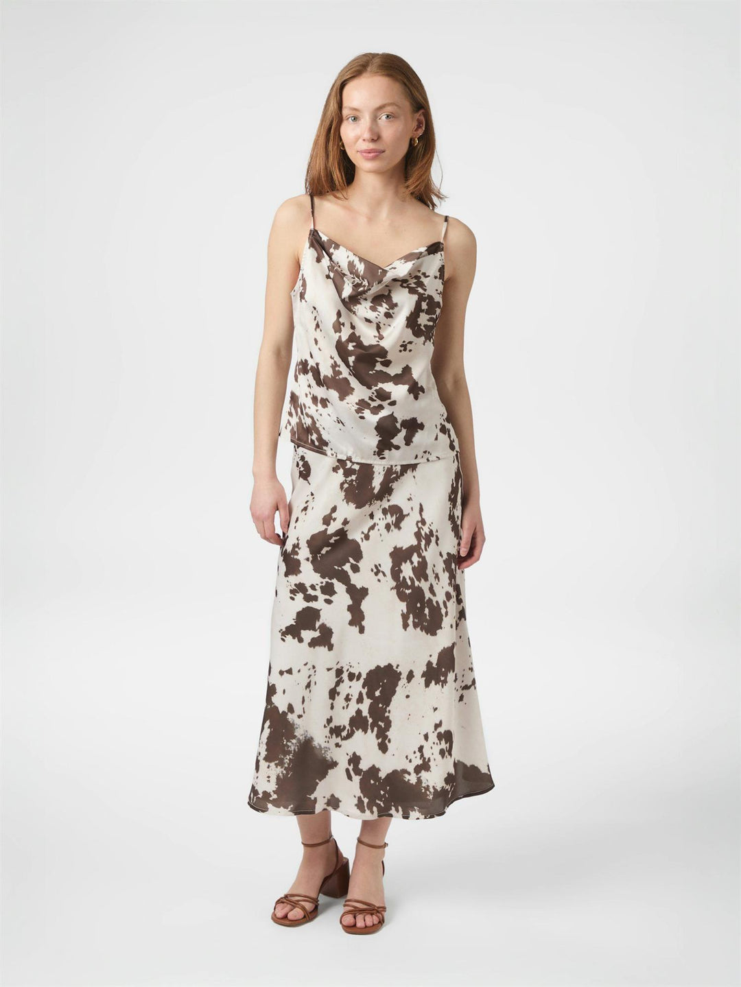 Lindy cow print top