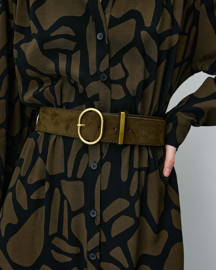 Swinton suede effect belt