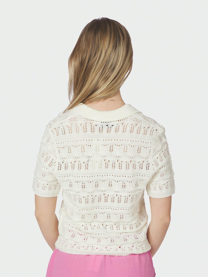 Marisini Stitch Polo Knit Top
