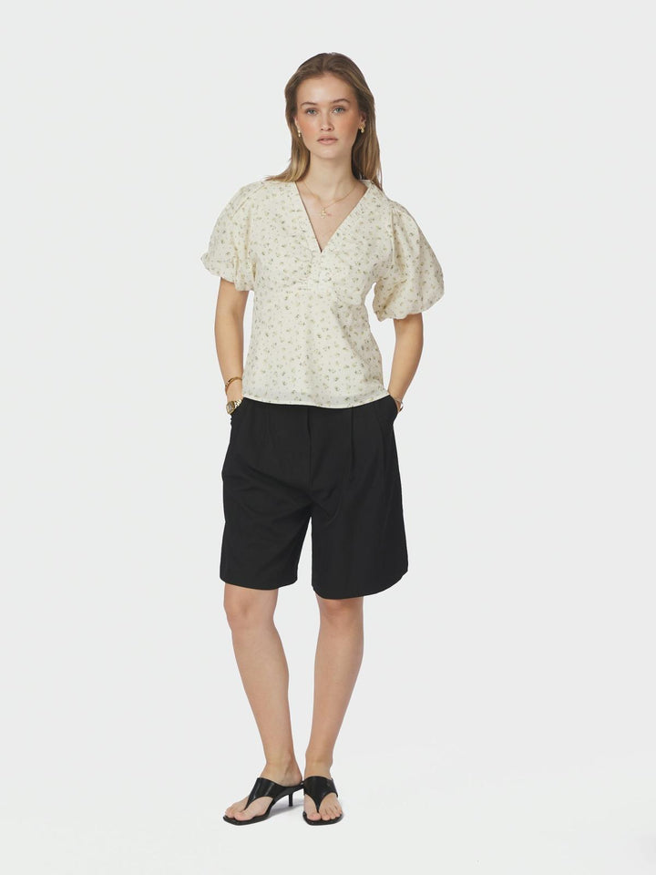 Irina Small Rose Flower Blouse