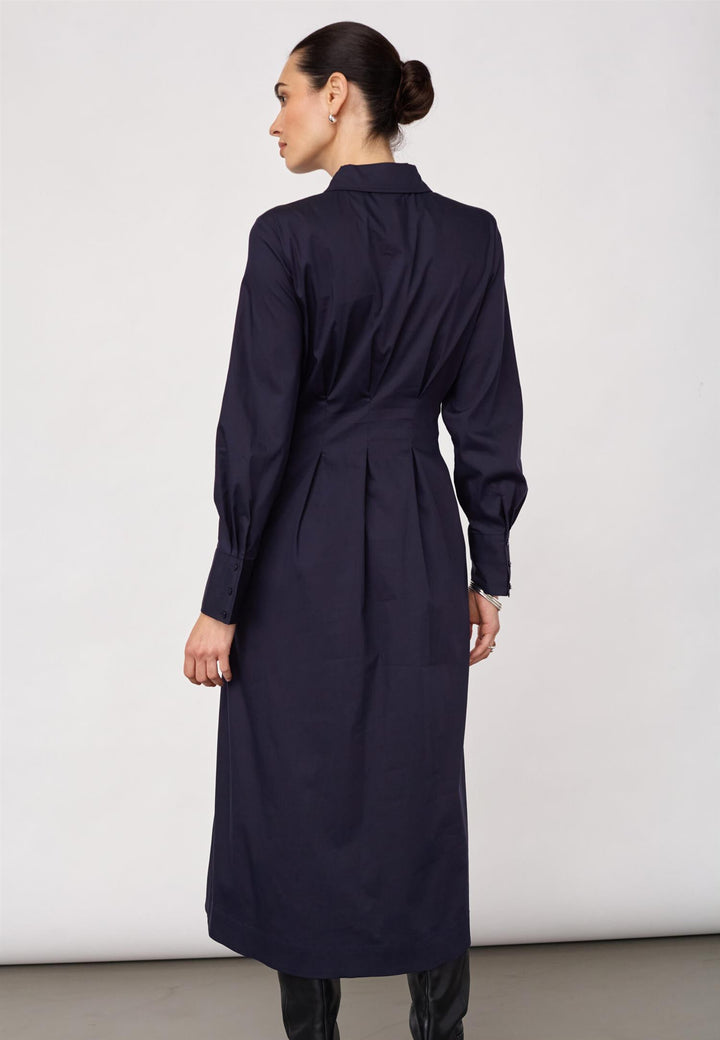 Sanna shirt long dress navy