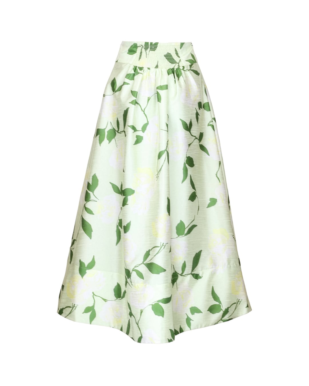 Taffeta maxi skirt soft pastel