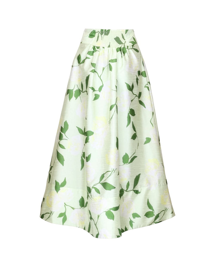 Taffeta maxi skirt soft pastel