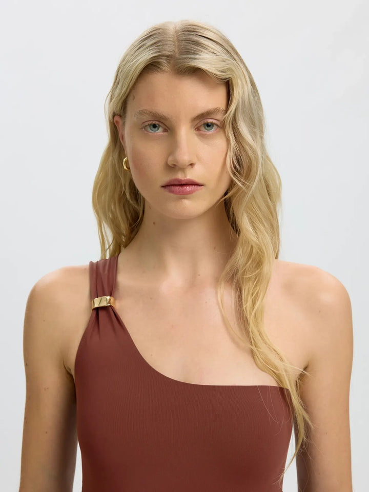 Bari One Shoulder Swimsuit