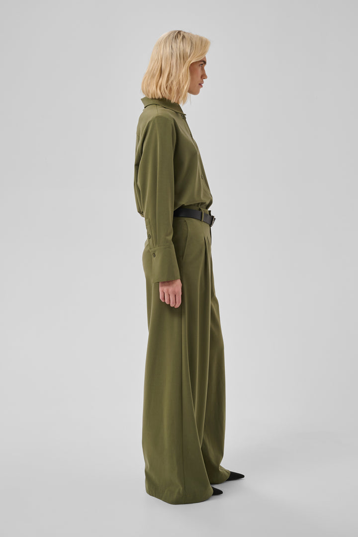 Hace high wide pant olive