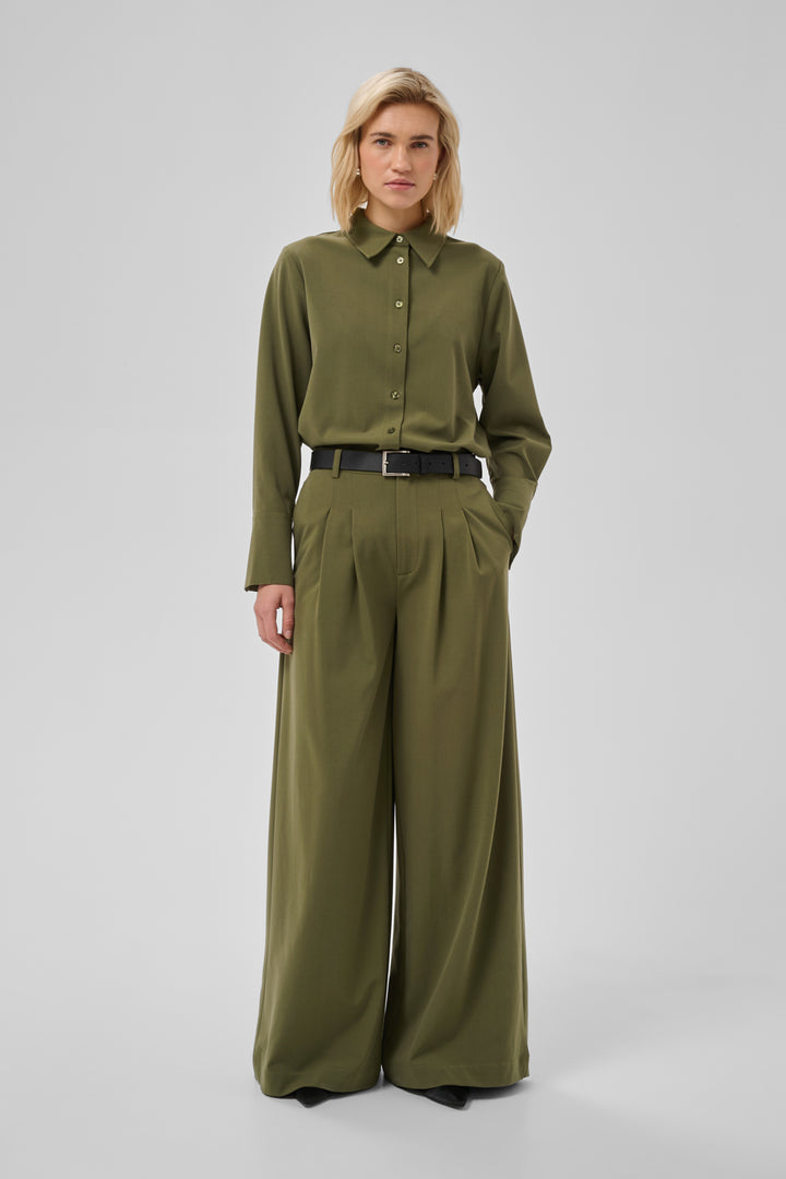 Hace high wide pant olive