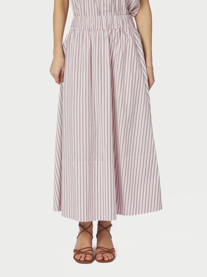 Yara Long Double stripe Skirt