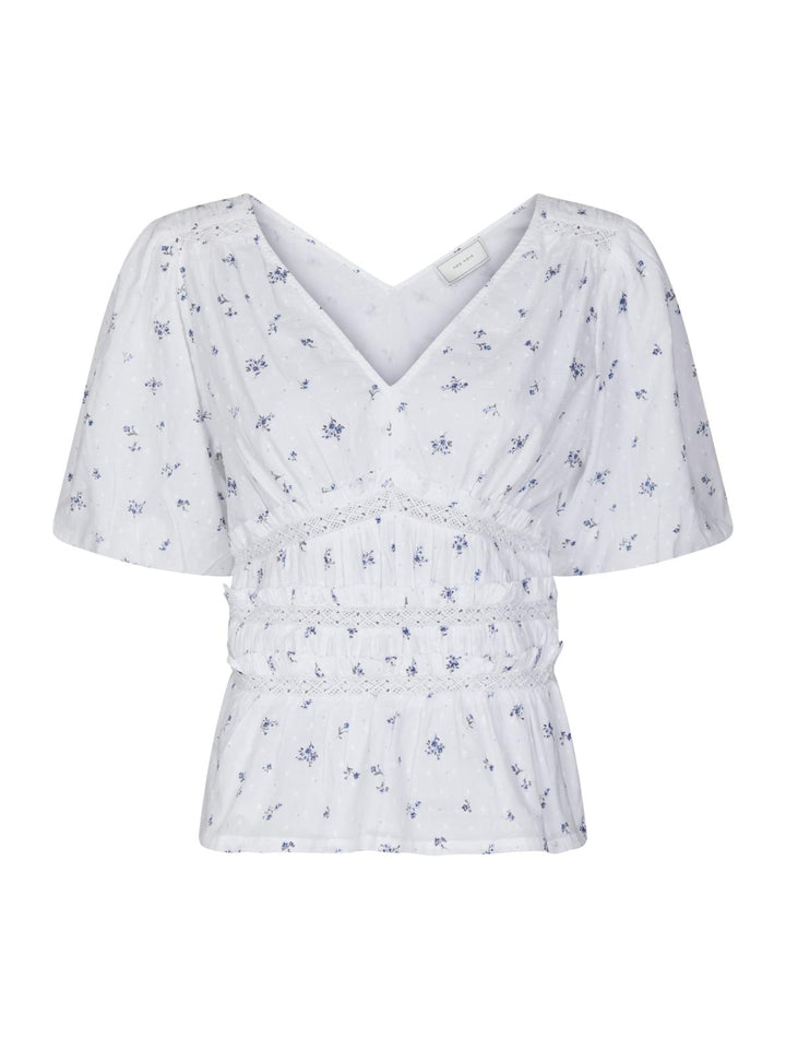Sapura Flower Dobby Blouse