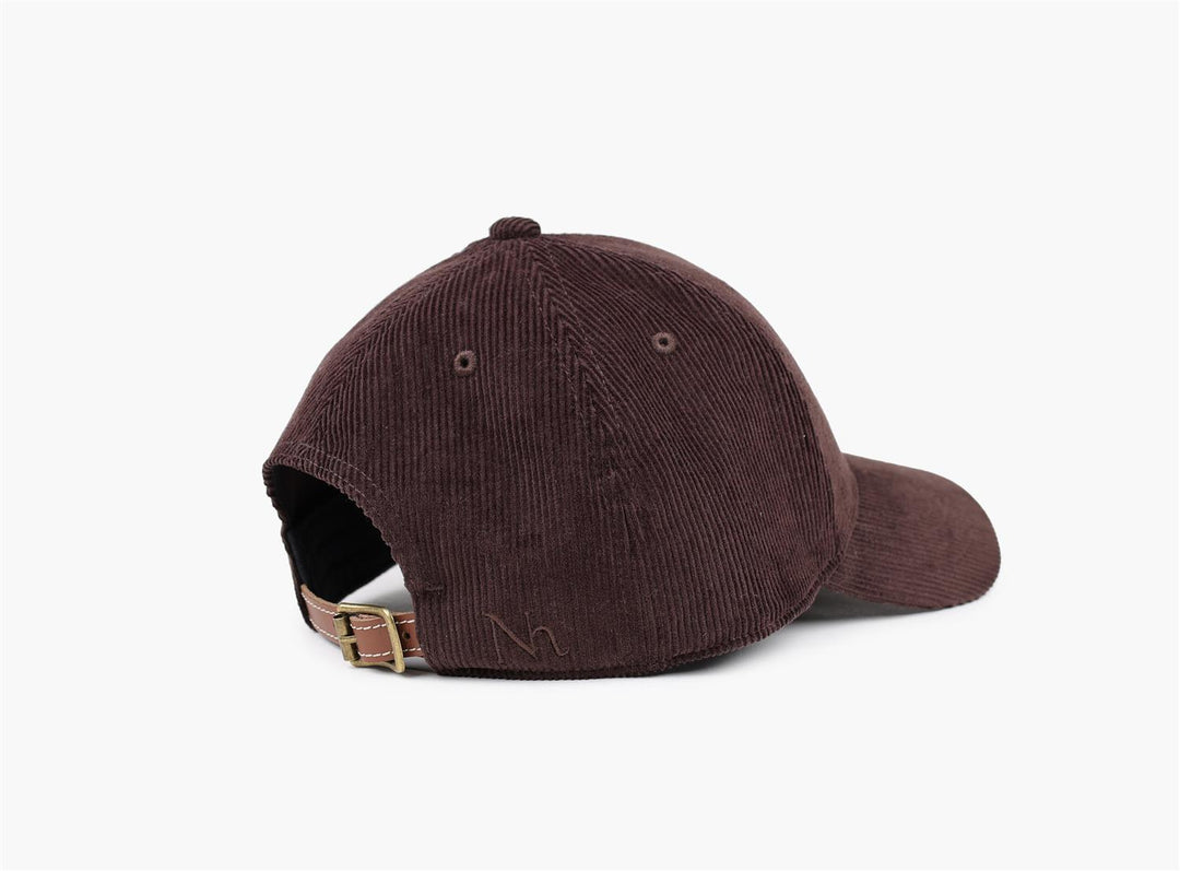 Signatur caps cordfløyel brun
