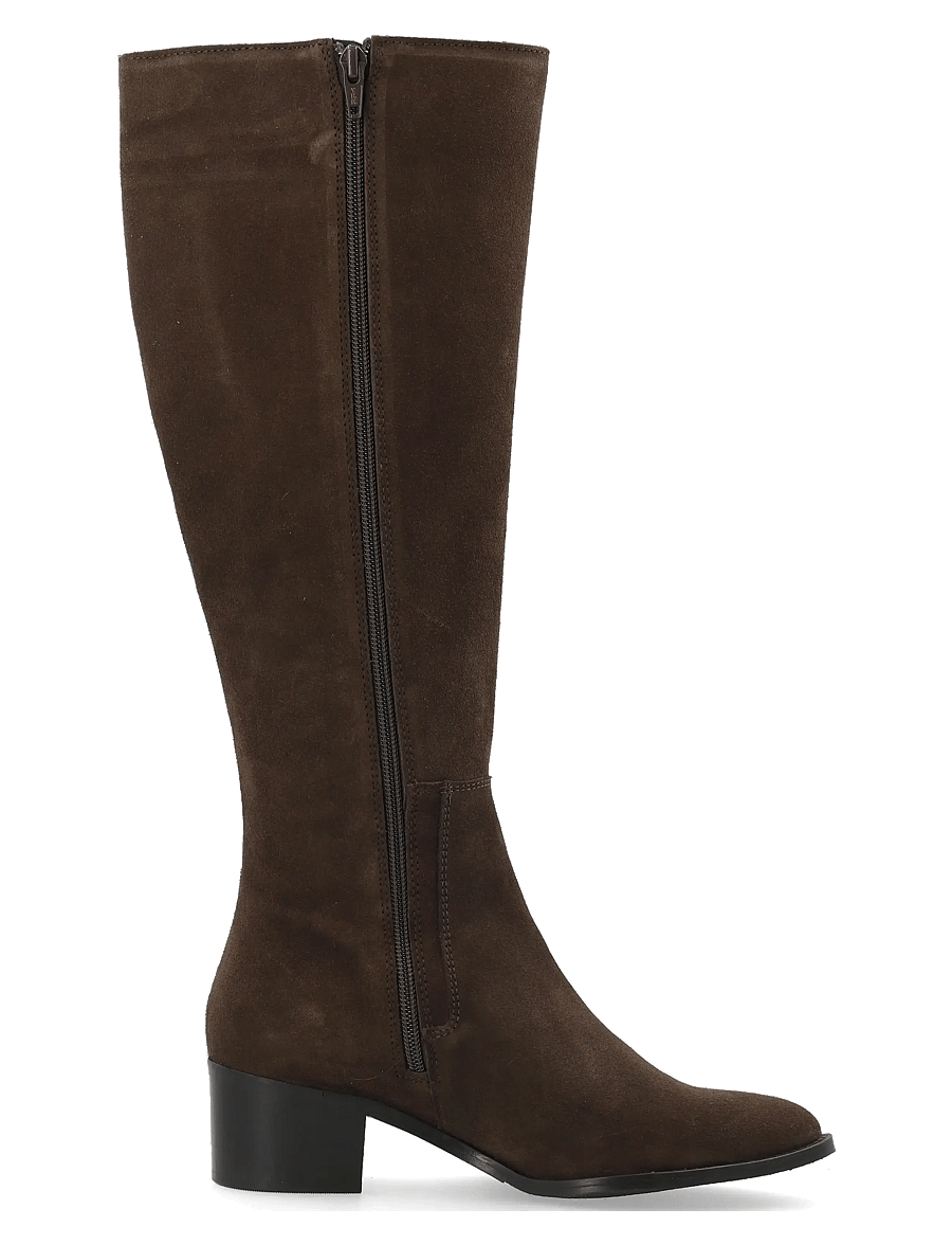 Biacarol chelsea knee high boot oily suede brown