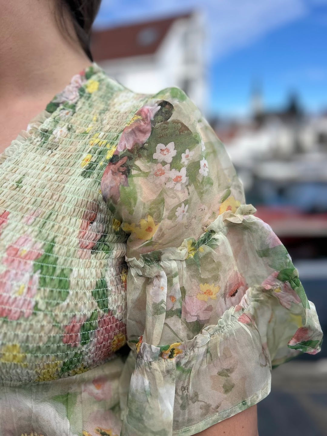 Organza Smocking Dress