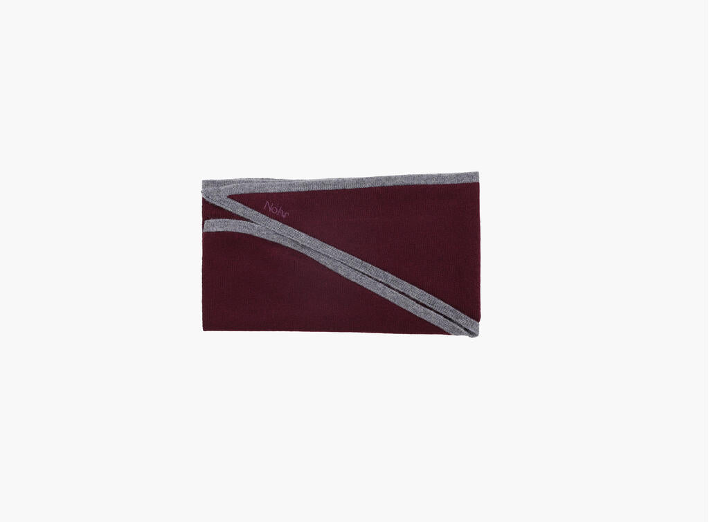 Lara duo wool cashmere triangle burgund