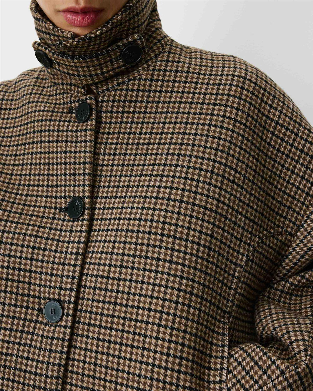 Arthur short houndstooth coat
