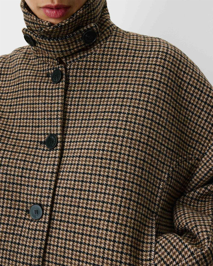 Arthur short houndstooth coat