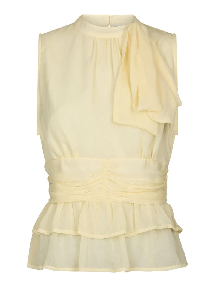 Ansol Solid Chiffon Top