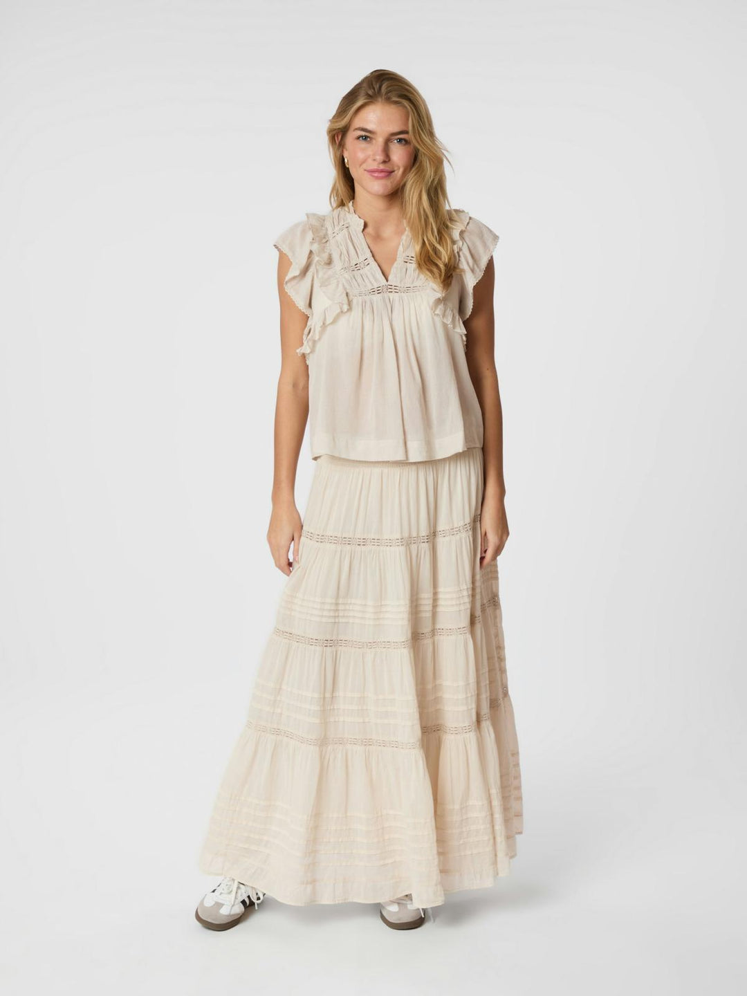 Felicia voile skirt Ivory