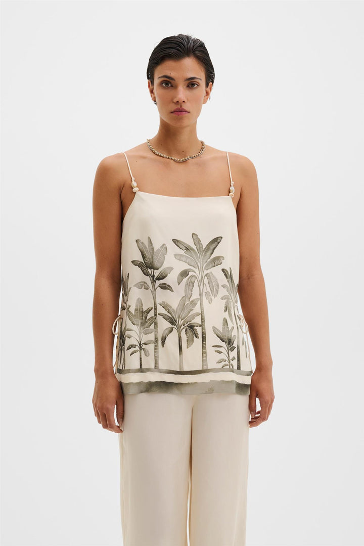 Lizly Beaded Strappy Top