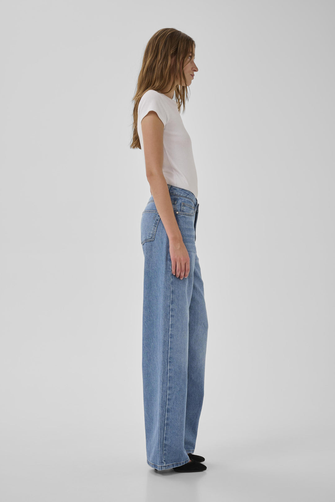 The louis high wide medium blue