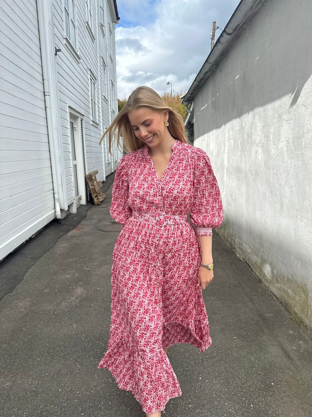 Twisted Midi Dress